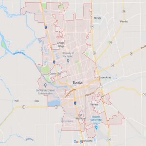 Map Residential Solar Stockton in San Joaquin County